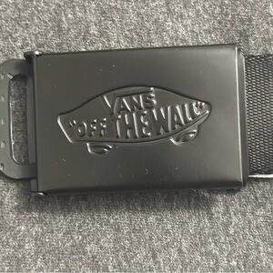 Vans Classic Black Web Belt with Bottle Opener- One Size